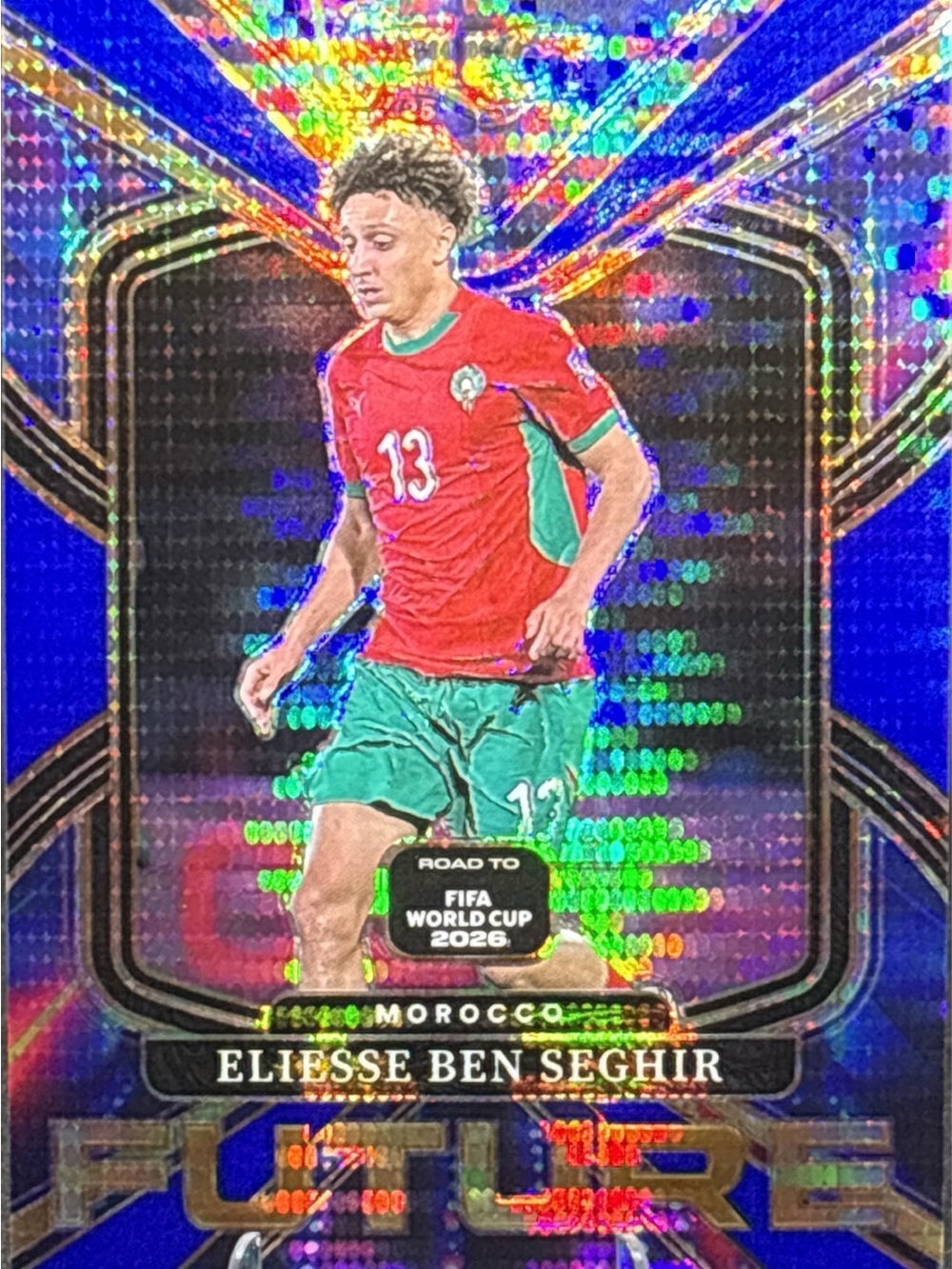 Panini Select Eliesse Ben Seghir Morocco Soccer Trading Card –  Blue Holofoil